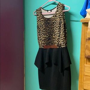 Cheetah print dress